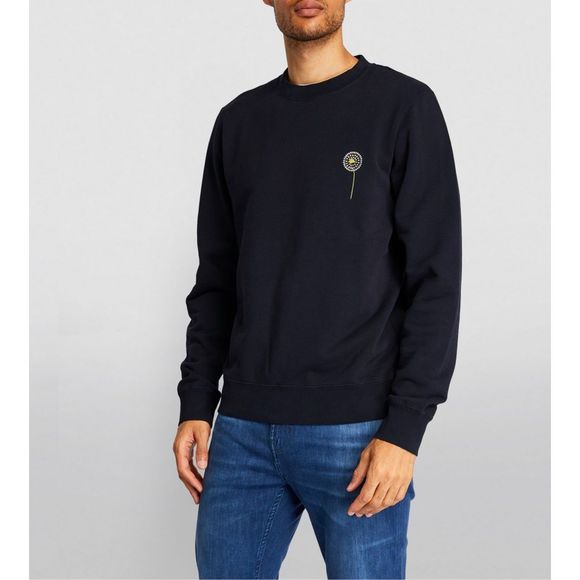 Sandro Other - SANDRO Embroidered Dandelion Sweatshirt Marine Size M